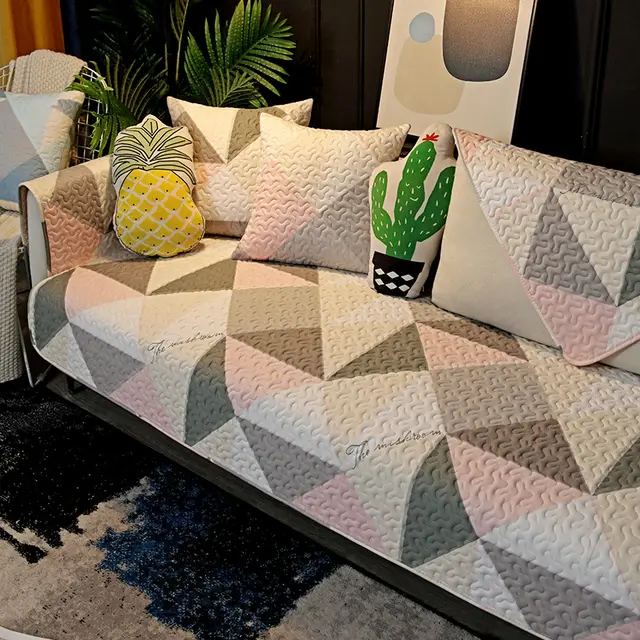 Four Seasons Universal Cotton Fabric Sofa Cushion Cover Style8 - Shop at LoveMi