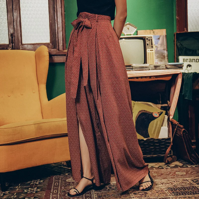 Women With Open Pants And Wide Legs Decor M - Shop at LoveMi