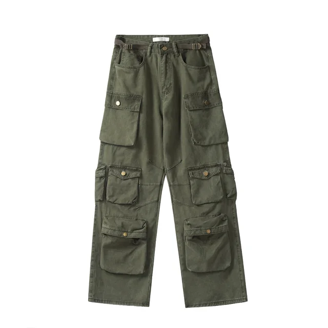 Men's Fashion Loose Outdoor Casual Pants Green - Shop at LoveMi