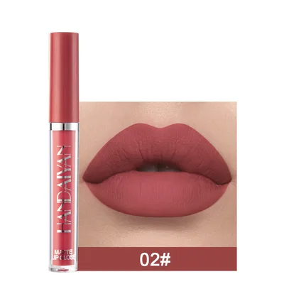 Lip Mud Lazy Lipstick Lip Glaze Authentic Matte Lip Gloss Not Easy To Dip Cup 2 Style - Shop at LoveMi