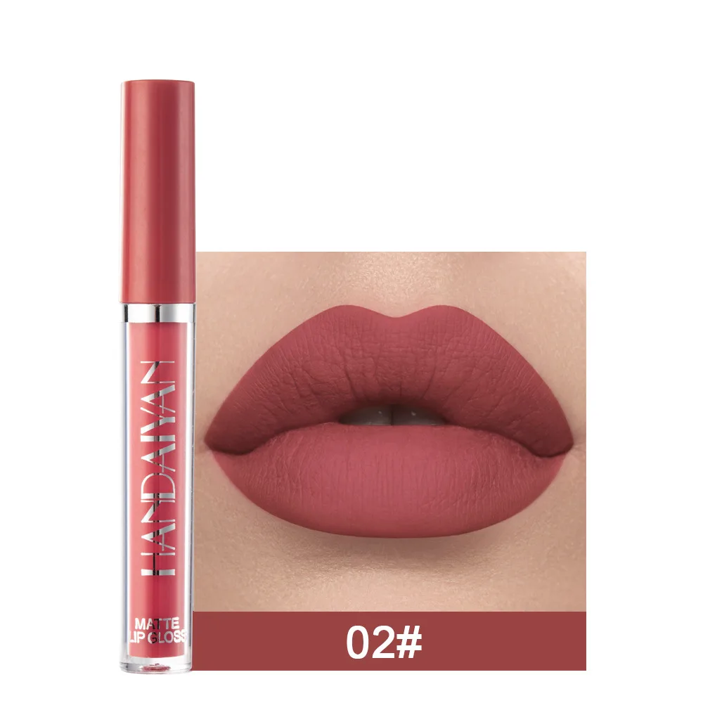 Lip Mud Lazy Lipstick Lip Glaze Authentic Matte Lip Gloss Not Easy To Dip Cup - 2 Style