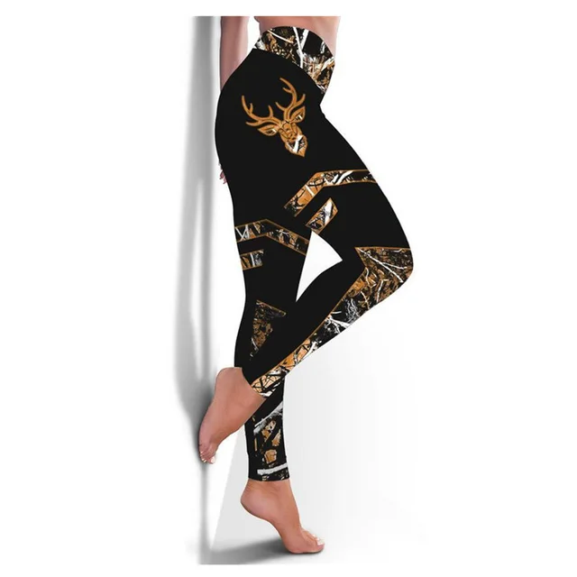 Women's Slim Type High Waist Small Feet Yoga Leggings Yellow - Shop at LoveMi