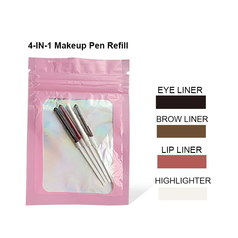 Four In One Eyebrow Pencil Lip Gloss Eyeliner Makeup Pencil Refill - Shop at LoveMi