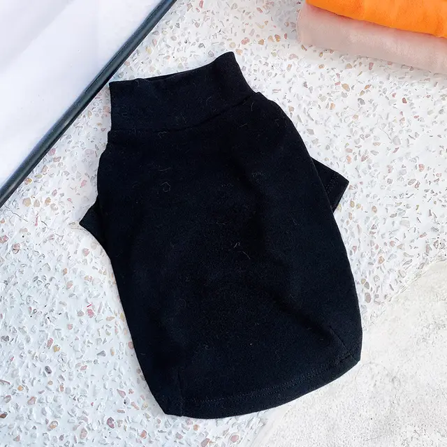 Cotton Bottomed Dog And Cat Anti hair Small Dog Clothing Black - Shop at LoveMi