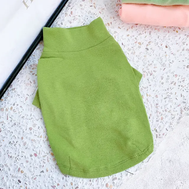 Cotton Bottomed Dog And Cat Anti hair Small Dog Clothing Green - Shop at LoveMi