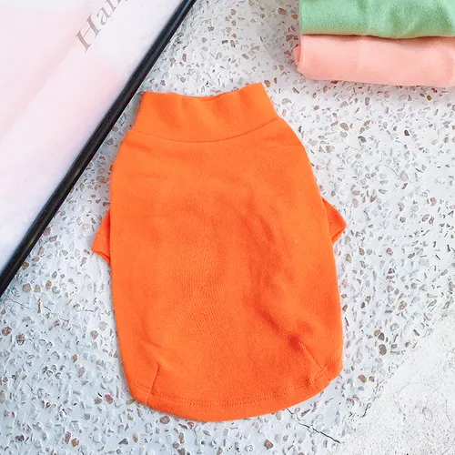 Cotton Bottomed Dog And Cat Anti hair Small Dog Clothing Orange - Shop at LoveMi
