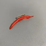 Small Red Pepper Brooch
