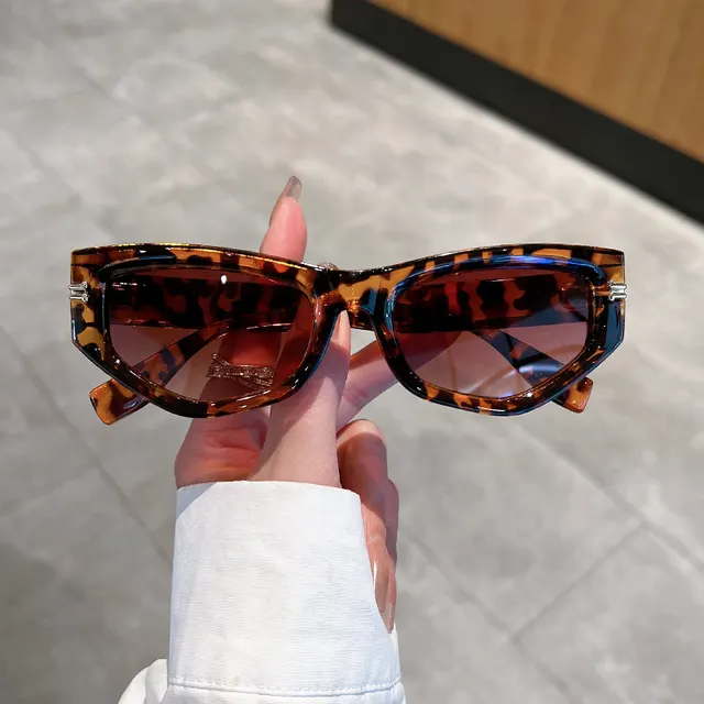 Cat Eye Sunglasses Women's Fashion Street Shooting UV Protection Leopard Frame - Shop at LoveMi