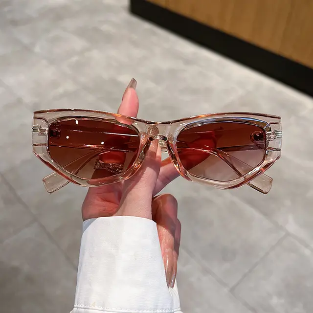 Cat Eye Sunglasses Women's Fashion Street Shooting UV Protection Tea Box - Shop at LoveMi