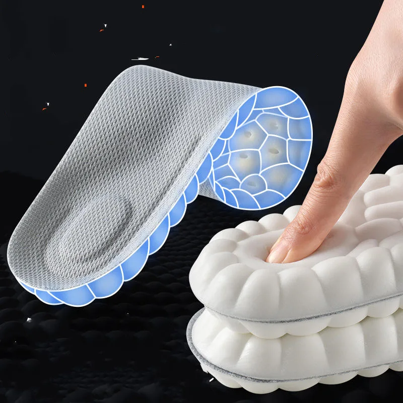 Thickened Soft Pain proof Sweat absorbing And Odor proof Insole Grey - Shop at LoveMi