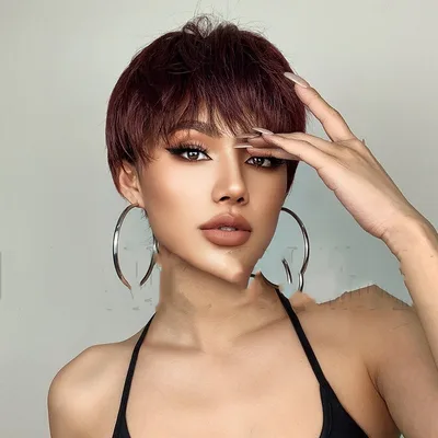 Reversed Style With Six Colors And Short Straight Hair Wig Ss1981 - Shop at LoveMi