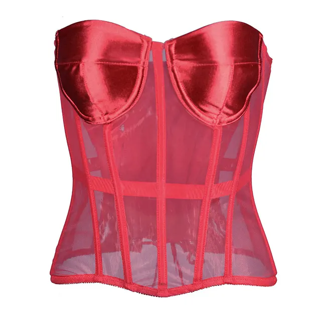 Mesh Thin Shape Comfortable Fashion Bra Red - Shop at LoveMi