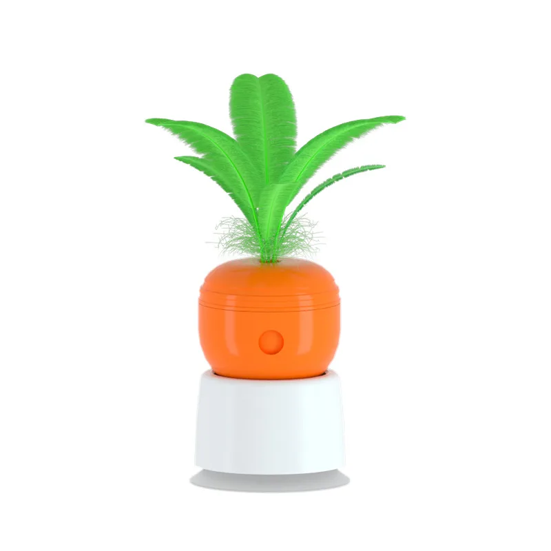 Cat Leaking Food Toy Self-Playing Tumbler Toys Funny Swing Feeder Carrot Kitten Puzzle Interactive Game Exercise Pet Supplies - Carrot