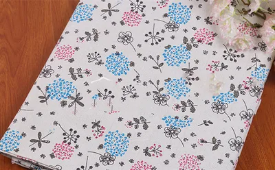 Fresh Kapok Printed Cotton And Hemp Blended Fabric Colored Kapok - Shop at LoveMi