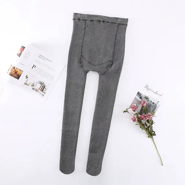 Pregnant Women's Leggings Cotton Large Size Belly Support Adjustable Female Medium Gray With Feet - Shop at LoveMi