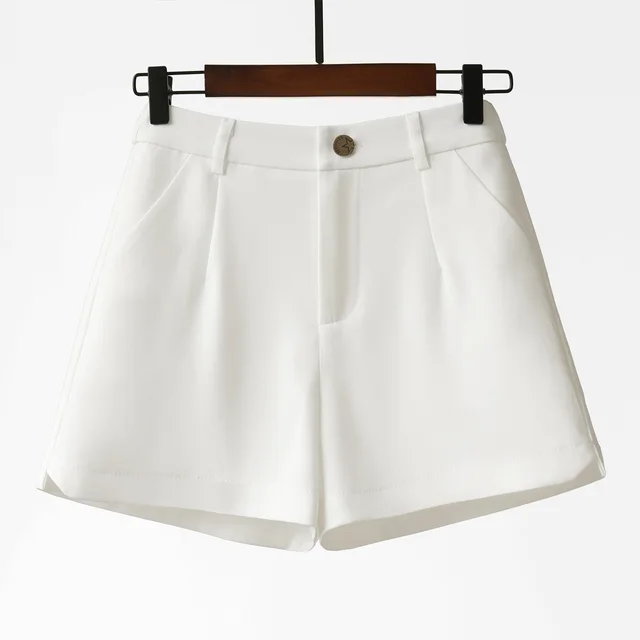 New High waisted Thin Wide Leg A Word Net Red Black Outer Wear Suit Thin Casual Pants White - Shop at LoveMi