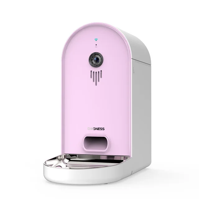 Intelligent Pet Automatic Plastics Feeder Pink White - Shop at LoveMi