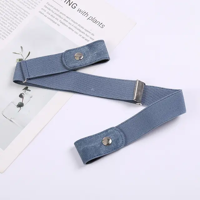 Elastic Belt Of Students' Seamless Jeans Light Blue - Shop at LoveMi