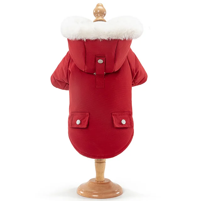 Pet Thickened Warm Cotton Coat Red - Shop at LoveMi