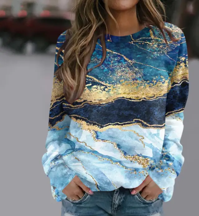 New Autumn Fashion Women's Top 3D Effect T shirt Style3 - Shop at LoveMi