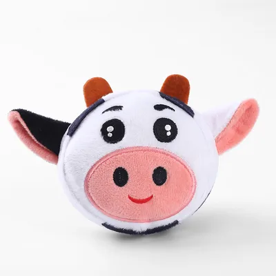 Pet Vocal Teething Plush Toys Bite Resistant Teeth Cleaning Cow - Shop at LoveMi