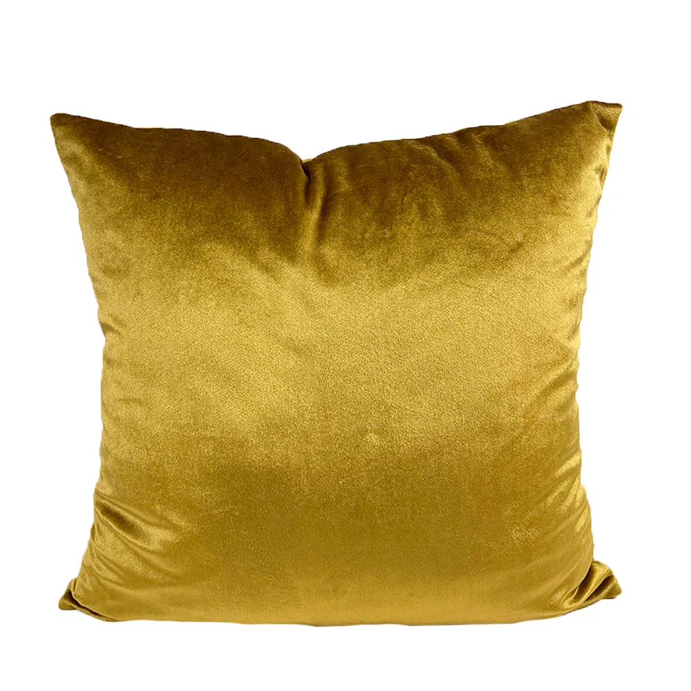 Home Fashion Minimalist Retro Jungle Plant Pillow Cushion Cover - Gold