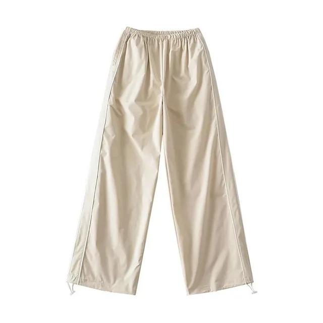 Women's Drawstring Striped Quick drying Casual Pants Apricot - Shop at LoveMi