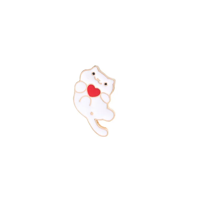 Brooch Cartoon Cute Stay Cute Animal Kitty Expression C10581 - Shop at LoveMi