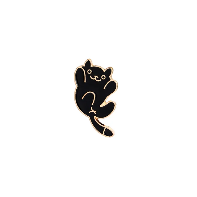 Brooch Cartoon Cute Stay Cute Animal Kitty Expression C10583 - Shop at LoveMi