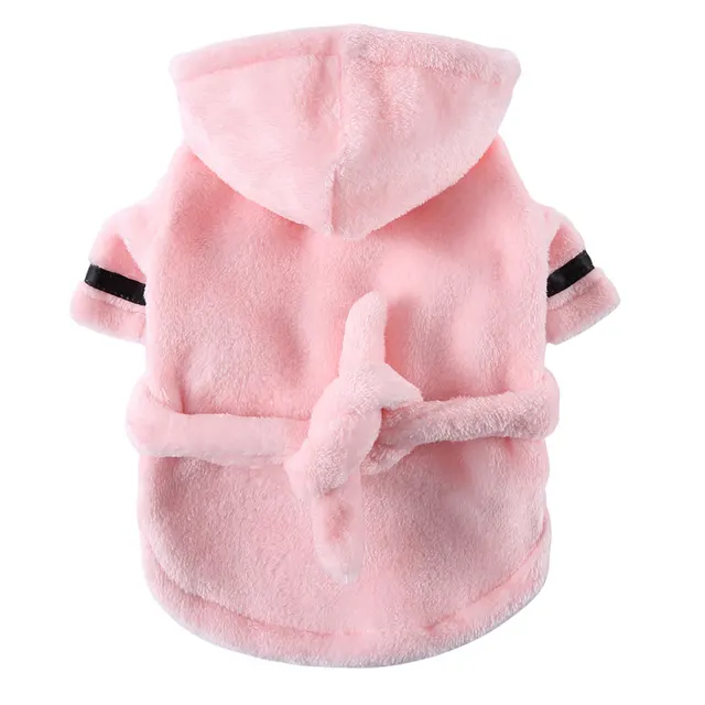 Pet Clothes Hotel Bath Towel Dog Cat Bathrobe Yp01D Pink - Shop at LoveMi
