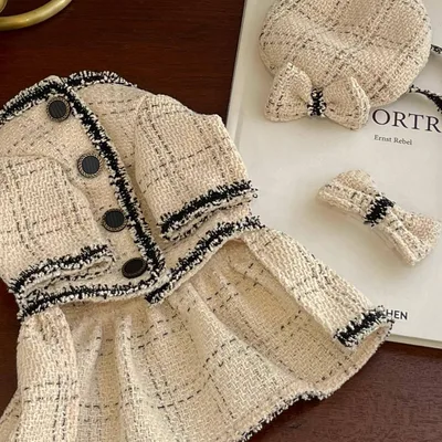 Pet Cat Dog Clothing Princess Skirt Beige - Shop at LoveMi