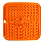 Silicone Pet Suction Cup Licking Pad Pet Placemat Silicone Licking Plate Pad - 2Cells Orange - View 1