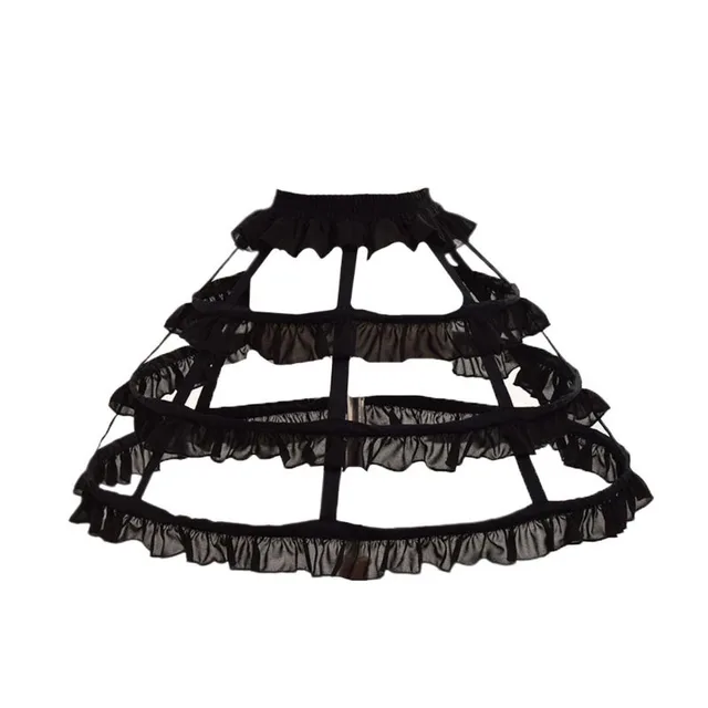 Women's Hollow out Birdcage Fishbone Petticoat Black - Shop at LoveMi
