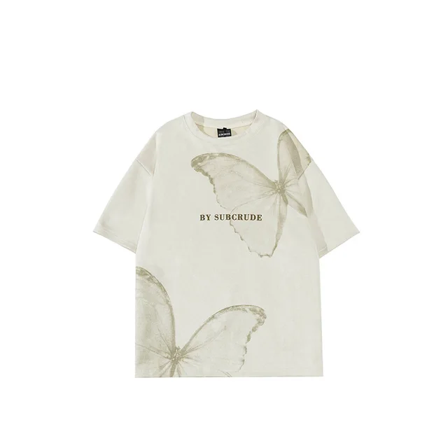 Fashion Printed Brushed Short Sleeve White - Shop at LoveMi