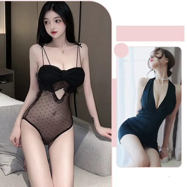 Underwear Crotch Free Small Chest Gathered Pajamas 11 Style - Shop at LoveMi