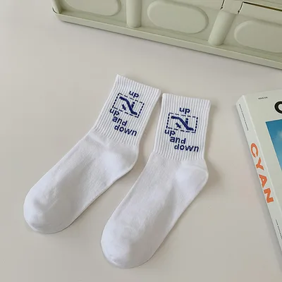 Men's And Women's Fashionable Cotton Outer Mid calf Socks Up And Down - Shop at LoveMi