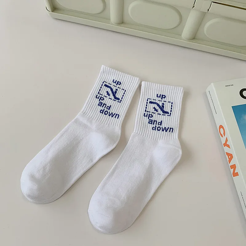 Men's And Women's Fashionable Cotton Outer Mid calf Socks Up And Down - Shop at LoveMi