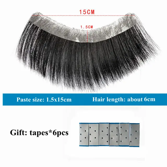 Men's Toupee Human Short Hair Piece Patch For V Style Style3 - Shop at LoveMi