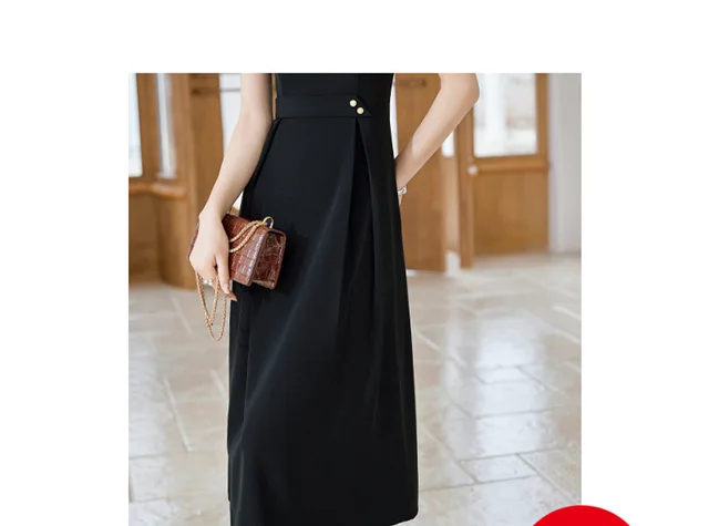 Women's Collarless Professional Casual Three Quarter Sleeve Suit Jacket 23805Black Dress - Shop at LoveMi