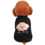 Pet Transparent Waterproof Rainbow Poncho - Fluorescent Tbaby Brown Black - View 1