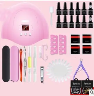 Nail Gel Polish Set Kit Art Manicure UV DIY Tools 36W - 10Colors