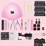 Nail Gel Polish Set Kit Art Manicure UV DIY Tools 36W - 24Colors - View 1