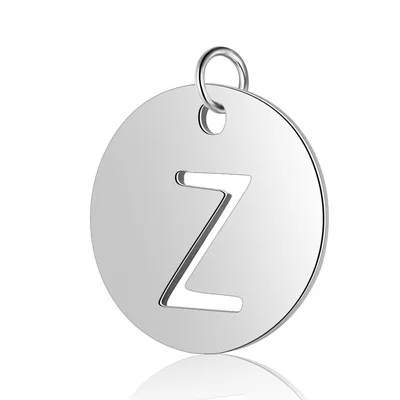 Titanium Steel Hollow Letter Pendant Z - Shop at LoveMi