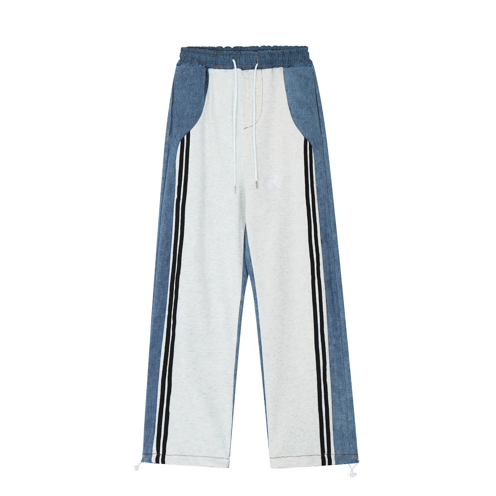 Men's And Women's Matching Casual Straight Trousers - White