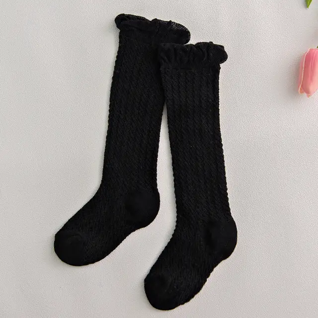 Mesh Breathable Baby Knee Socks Black - Shop at LoveMi