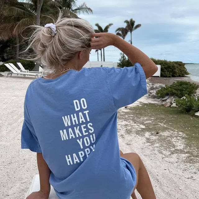 Blue Short Sleeve Mother in law Hip Hop Blue - Shop at LoveMi