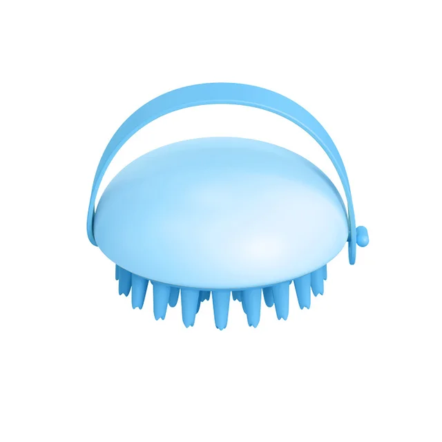 Pet Silicone Bath Massage Scrub Bath Brush For Cats And Dogs Blue - Shop at LoveMi