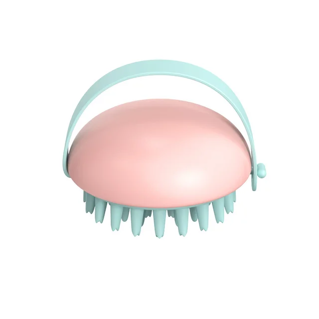 Pet Silicone Bath Massage Scrub Bath Brush For Cats And Dogs Pink - Shop at LoveMi