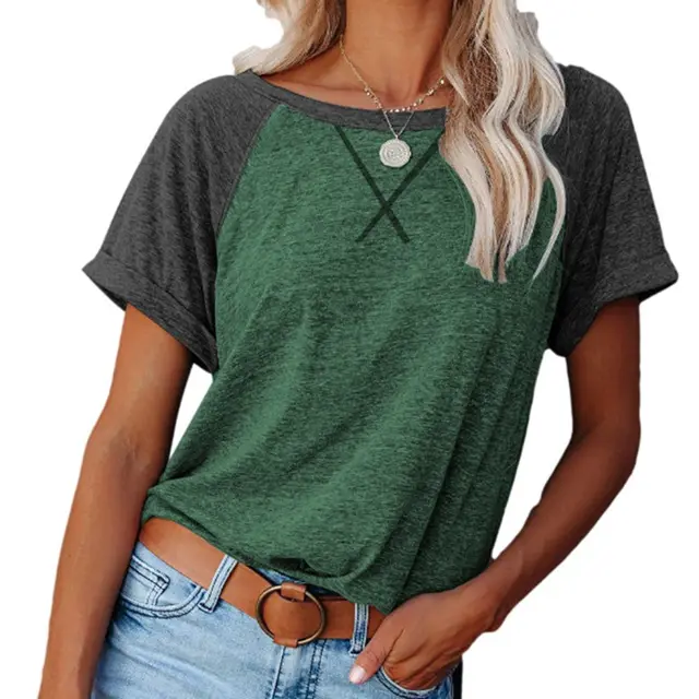 Camisole Women's Top V Neck Striped Loose Button Green - Shop at LoveMi