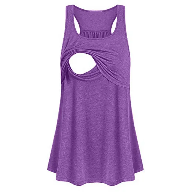 European And American Vest Front Panel Stitching Mother Clothes Purple - Shop at LoveMi